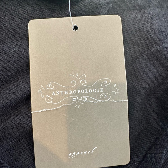NEW Anthropologie Cardigan-Size Small-Black-Sheer Sides and Lower Back - Picture 7 of 10